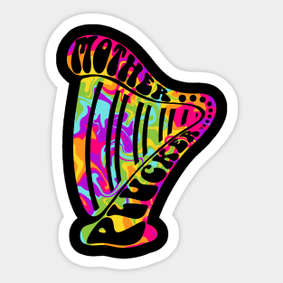 Mother Plucker Groovy Harp Sticker